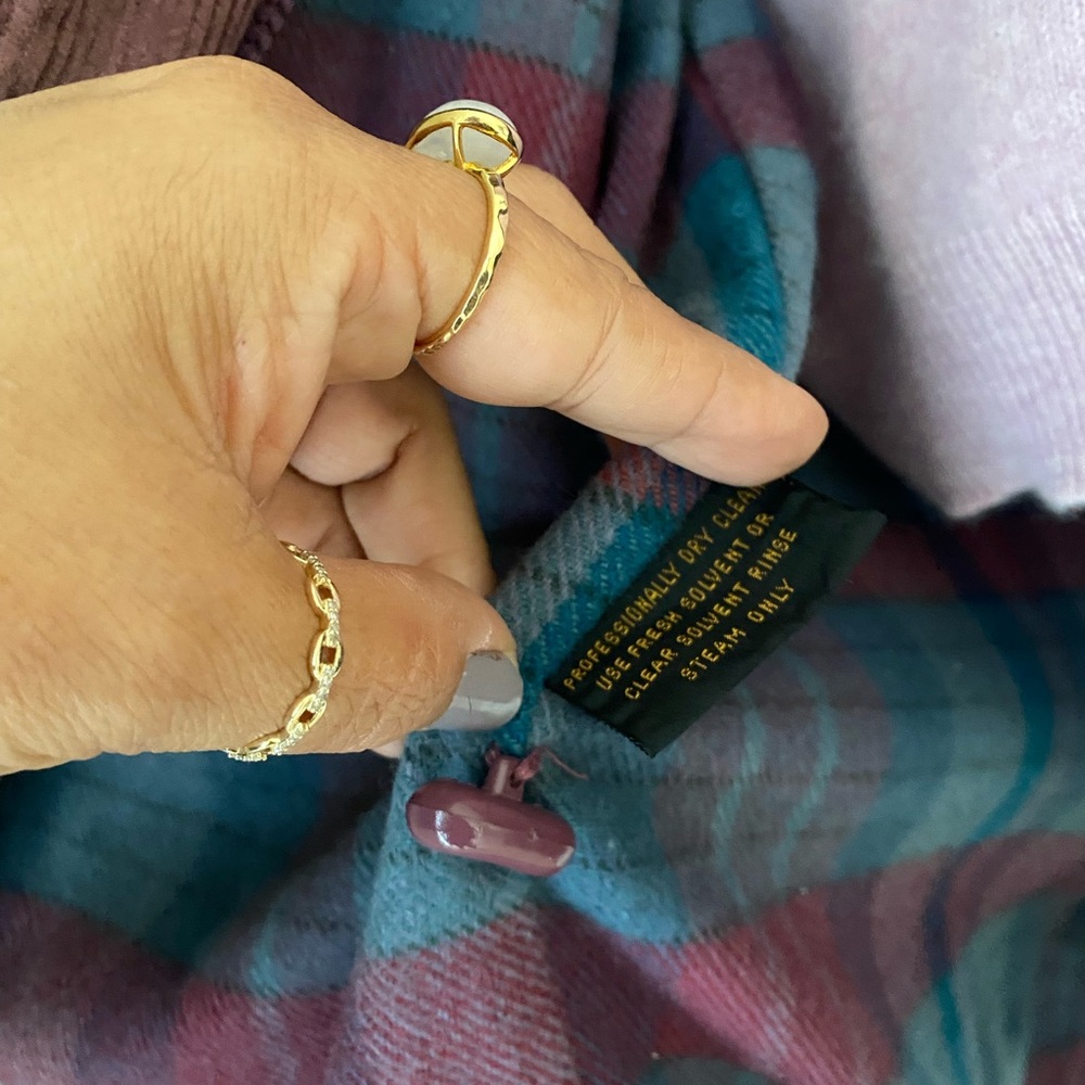 Rare Vintage Eddie Bauer Corduroy Barn Chore Coat Knit Collar Cuffs Mauve 80s - Picture 6 of 8